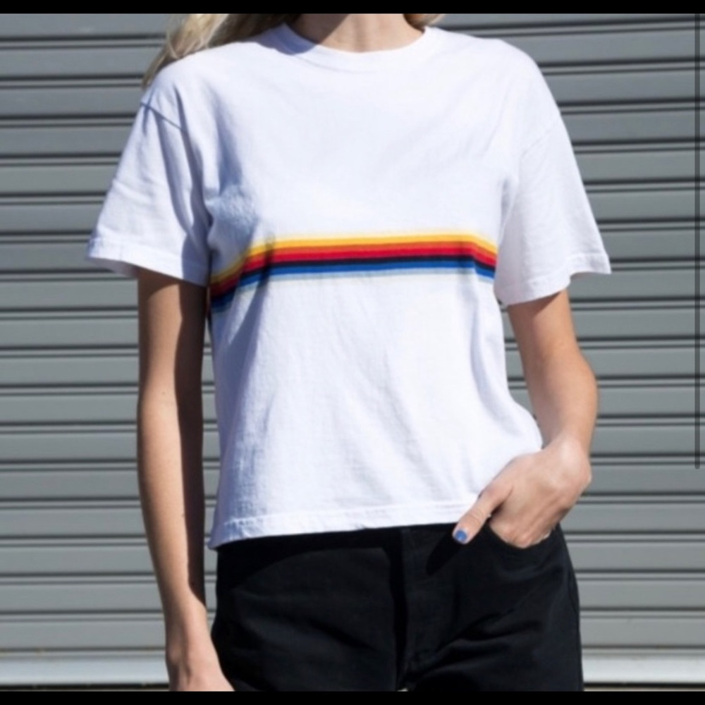 Brandy Melville rainbow tee